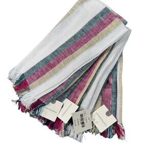 Anthropologie Linen Napkin Set of 4